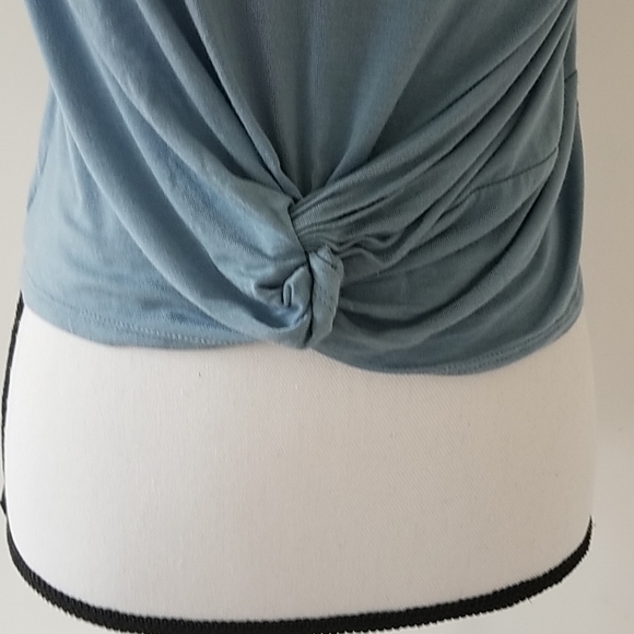 Wonderly Blue Cold Shoulder Top, Sm-Med - Picture 4 of 6